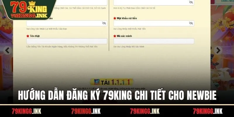 Hướng dẫn đăng ký 79KING chi tiết cho newbie