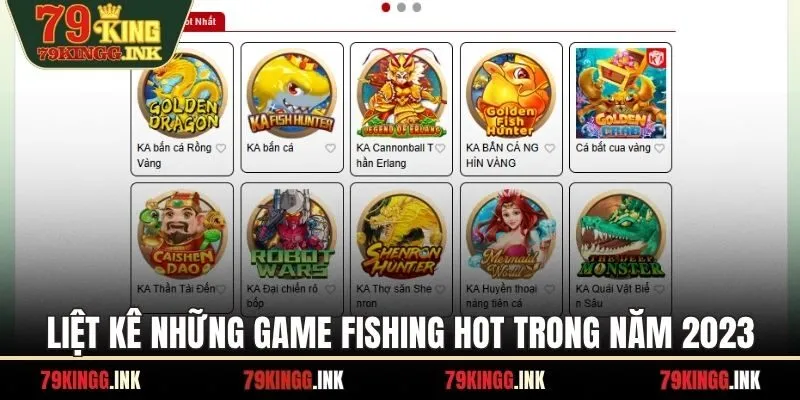 Liệt kê những game fishing hot trong năm 2023