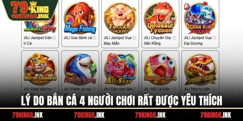 Lý do bắn cá 4 người chơi rất được yêu thích