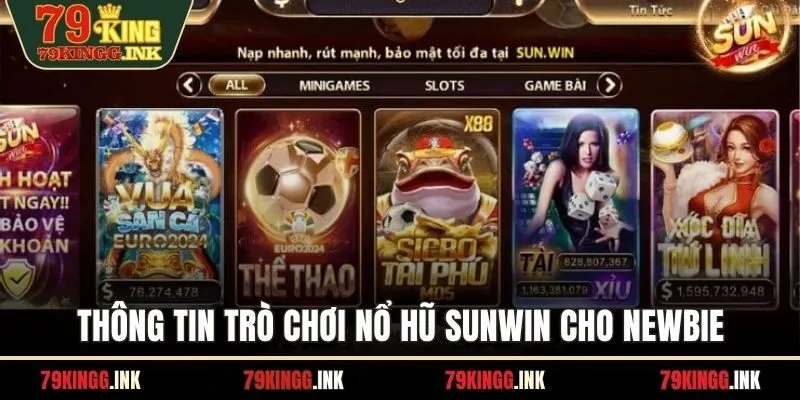 Thông tin trò chơi nổ hũ Sunwin cho newbie